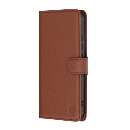 Deksel for Oppo Reno16 F / Reno16 FS, Techsuit, Leather Folio, Brun