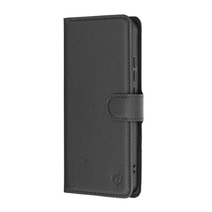 Deksel for Oppo Reno16 F / Reno16 FS, Techsuit, Leather Folio, Svart