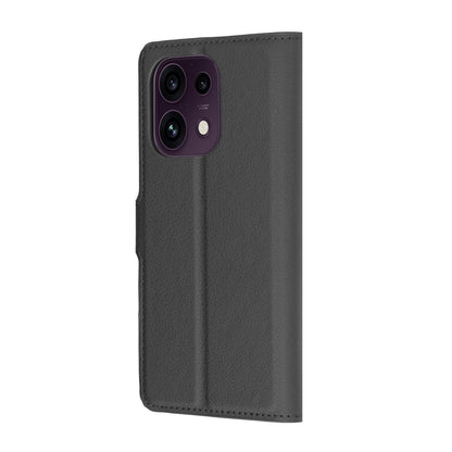 Deksel for Oppo Reno16 F / Reno16 FS, Techsuit, Leather Folio, Svart