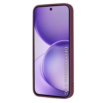 Deksel til Oppo Reno16 F / Reno16 FS, Techsuit, SoftFlex, Burgunder