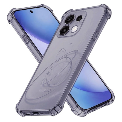 Deksel for Oppo Reno16 Pro, Techsuit, Støtsikker Klar, Røykfarget