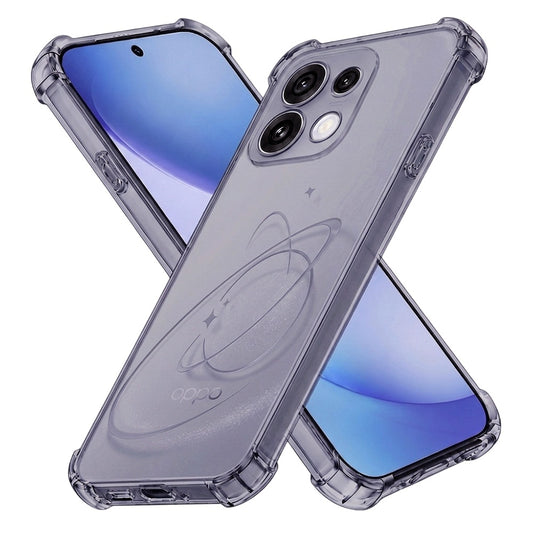 Deksel for Oppo Reno16 Pro, Techsuit, Støtsikker Klar, Røykfarget