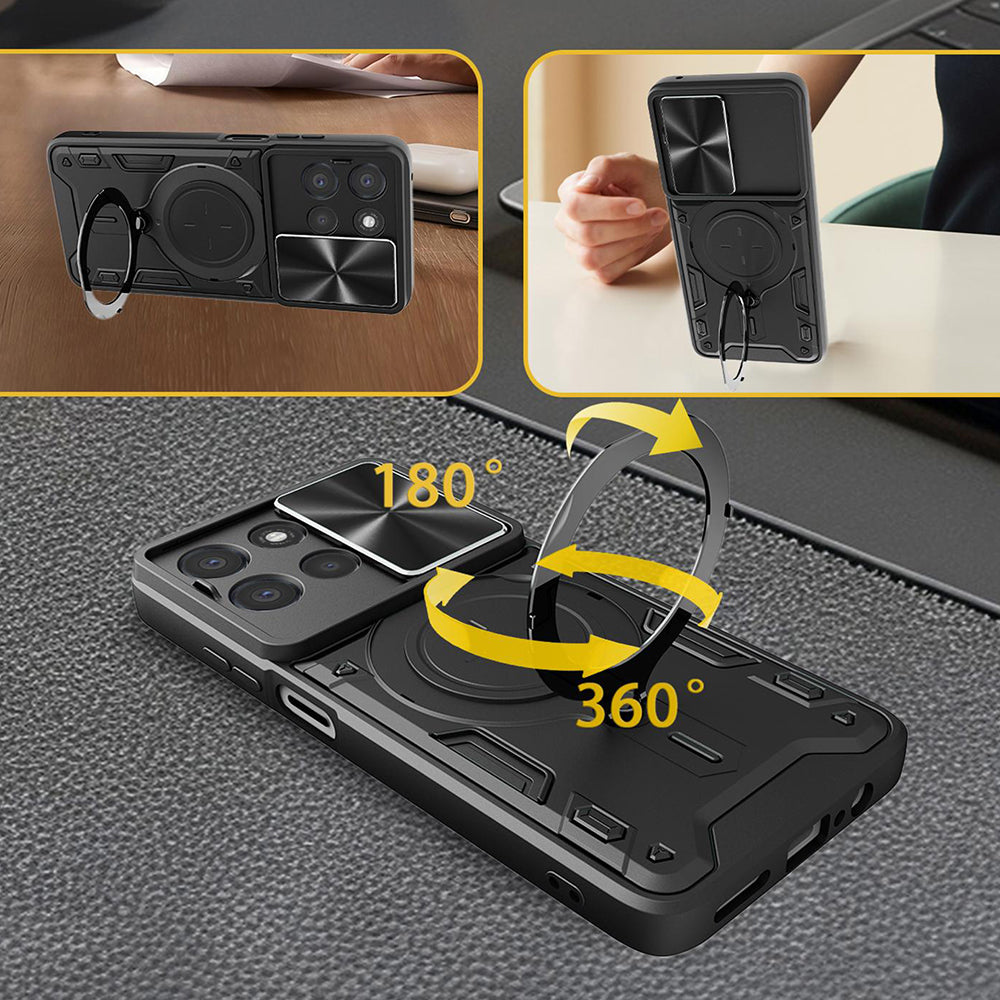 Deksel til Oppo Reno16 / Reno16 Pro, Techsuit, CamGuard Pro, Svart