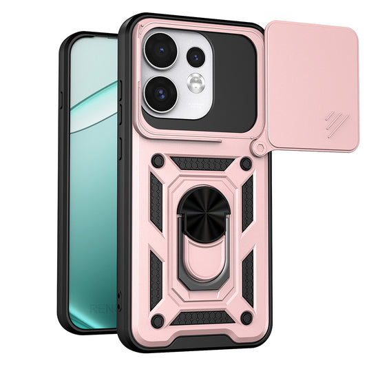 Deksel til Oppo Reno16 / Reno16 Pro, Techsuit, CamShield, Rosa Gull