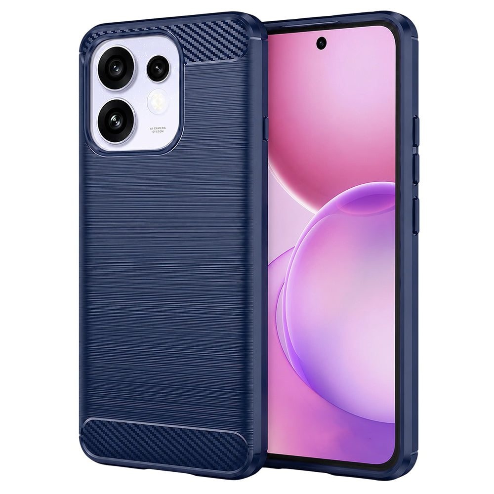 Deksel til Oppo Reno16 / Reno16 Pro, Techsuit, Karbon, Blå