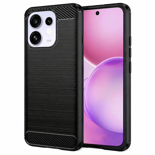 Deksel til Oppo Reno16 / Reno16 Pro, Techsuit, Karbon, Svart