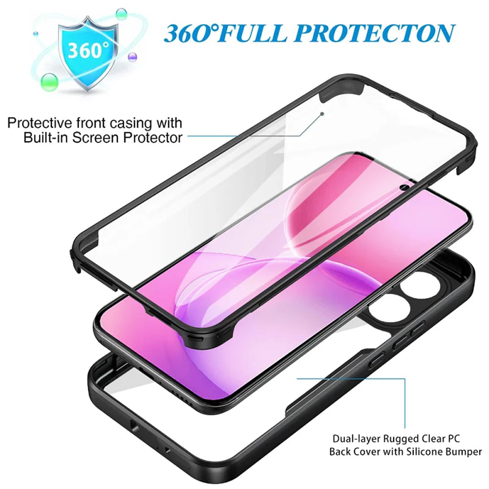Deksel for Oppo Reno16 / Reno16 Pro, Techsuit, ColorVerse 360, Svart