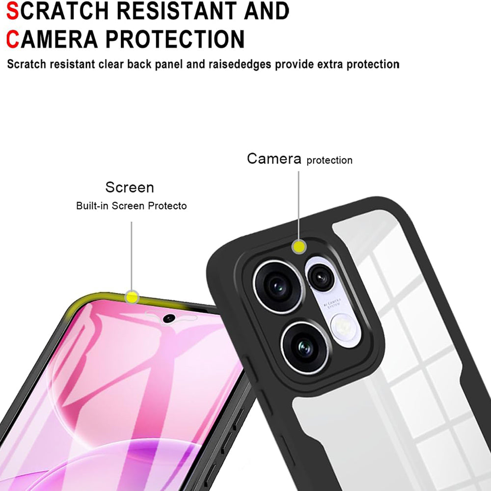 Deksel for Oppo Reno16 / Reno16 Pro, Techsuit, ColorVerse 360, Svart