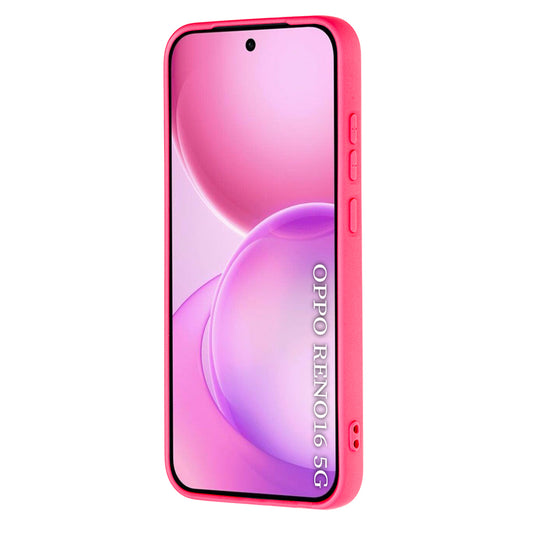 Deksel til Oppo Reno16, Techsuit, SoftFlex, Mørk Rosa