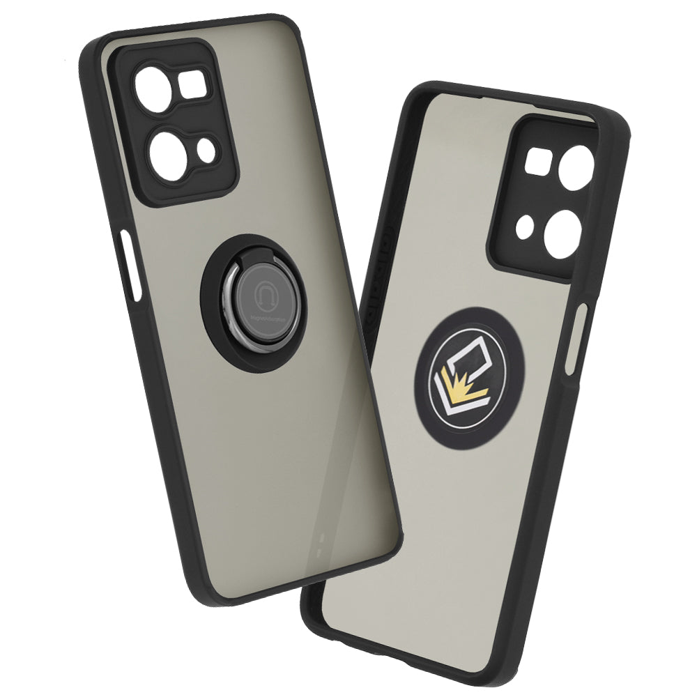 Deksel for Oppo Reno7, Techsuit, Glinth, Svart