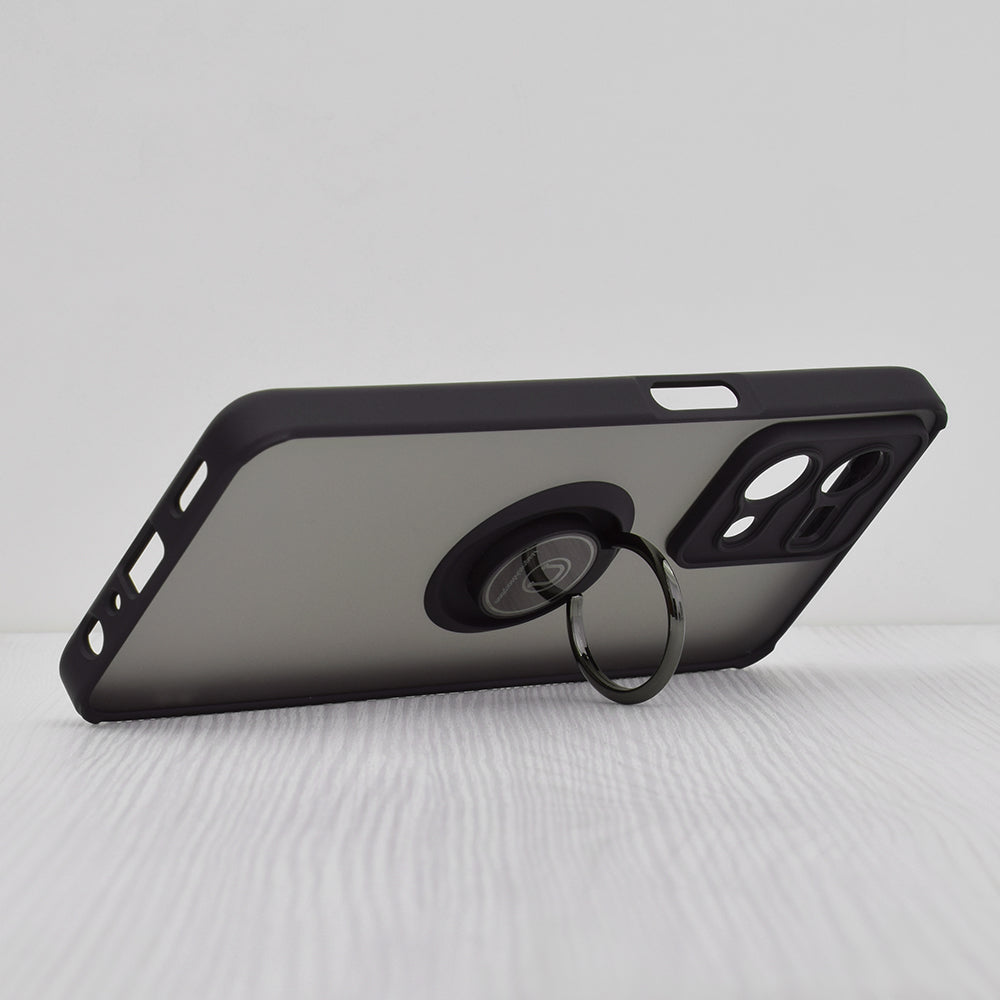 Deksel for Oppo Reno7, Techsuit, Glinth, Svart