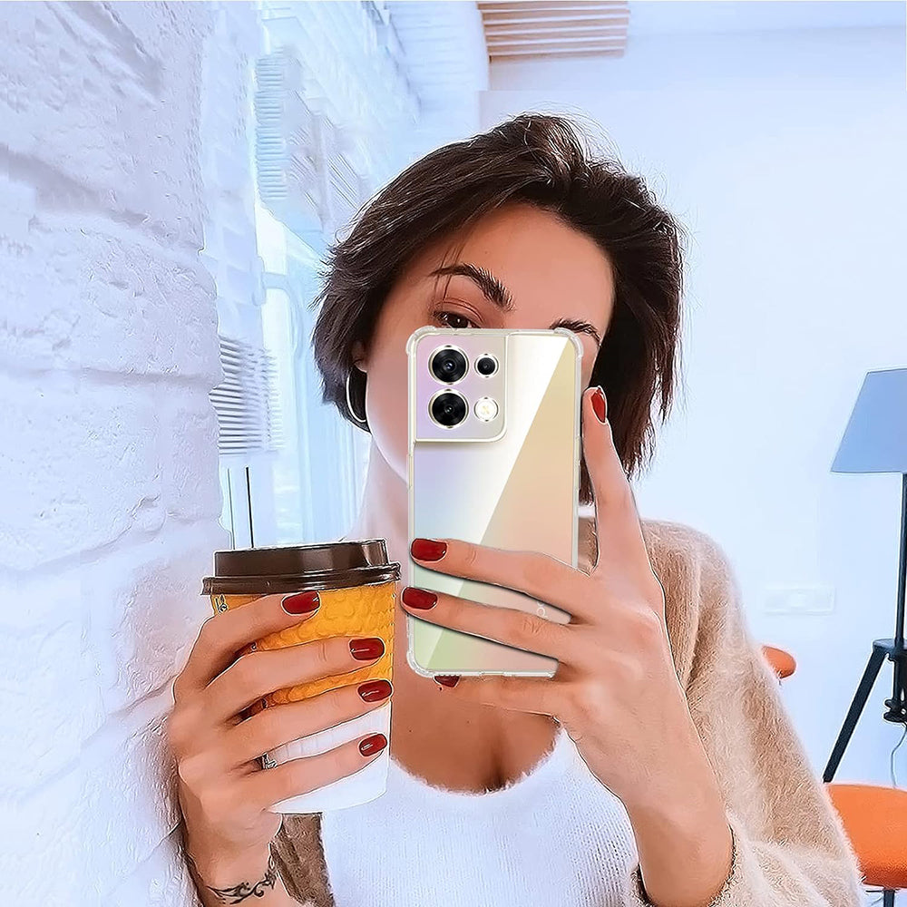 Deksel til Oppo Reno8, Techsuit, Støtsikker Klar, Transparent