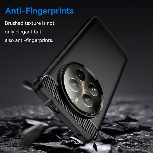 Deksel for Realme 12 Pro / 12 Pro+, Techsuit, Karbon, Svart