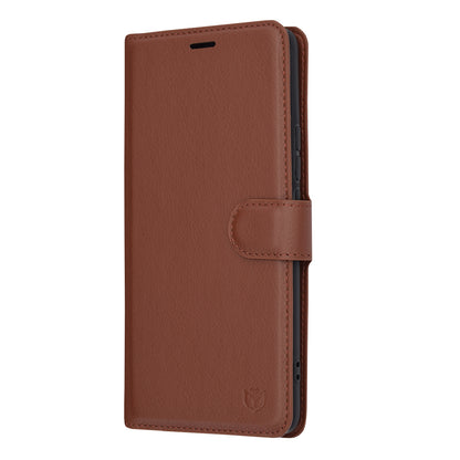 Deksel for Realme 12 Pro / 12 Pro+, Techsuit, Leather Folio, Brun
