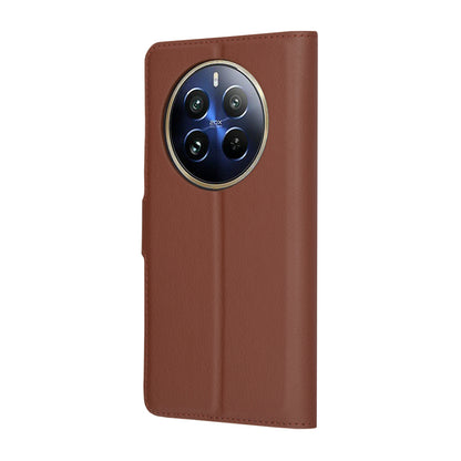 Deksel for Realme 12 Pro / 12 Pro+, Techsuit, Leather Folio, Brun