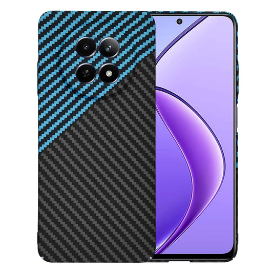 Deksel for Realme 12x / 12, Techsuit, Carbonite FiberShell, Svart Bleu