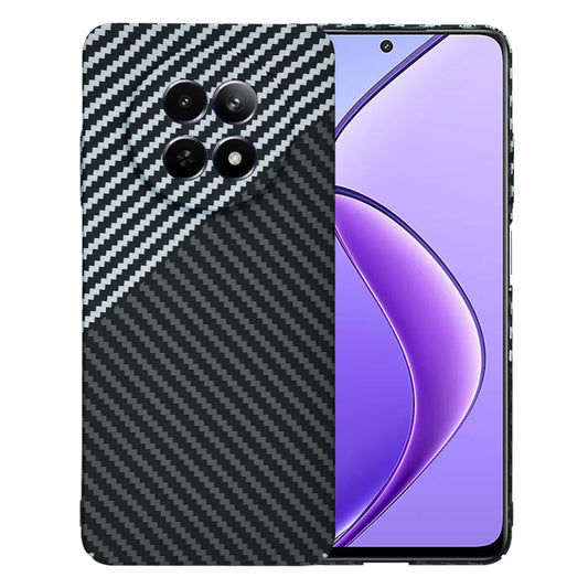 Deksel for Realme 12x / 12, Techsuit, Carbonite FiberShell, Svart Grå