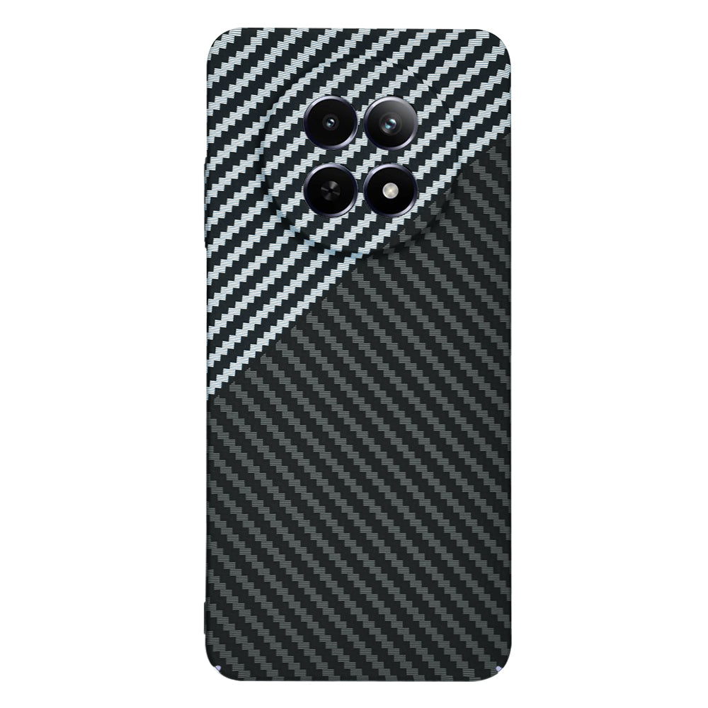 Deksel for Realme 12x / 12, Techsuit, Carbonite FiberShell, Svart Grå