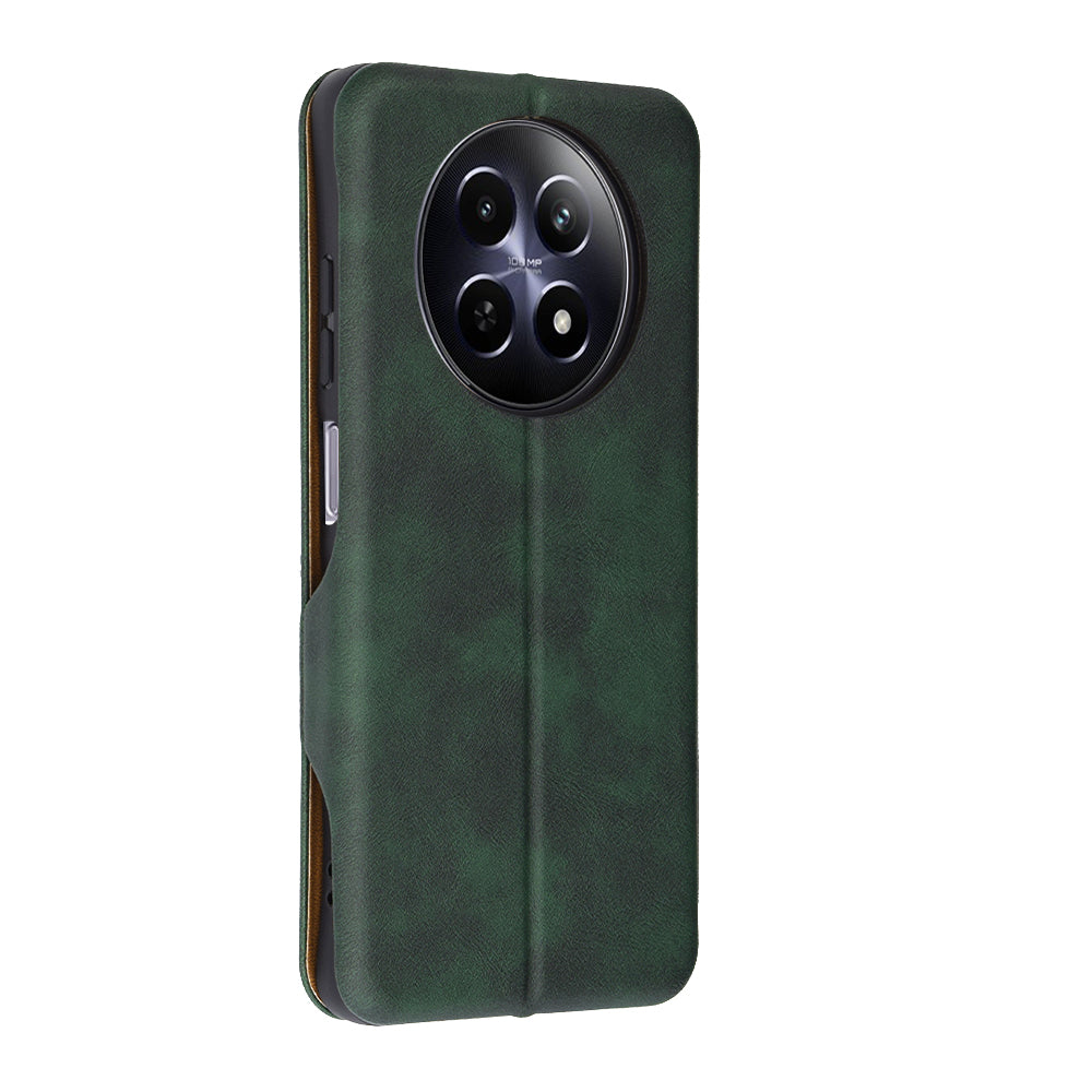 Deksel for Realme 12x / 12, Techsuit, Safe Wallet Plus, Grønn
