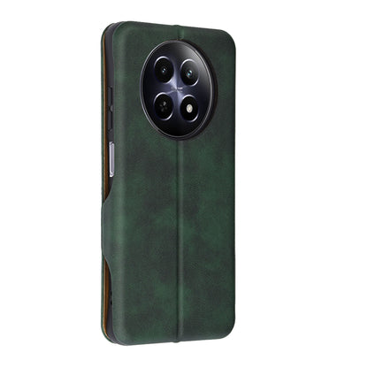 Deksel for Realme 12x / 12, Techsuit, Safe Wallet Plus, Grønn