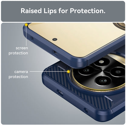 Deksel for Realme 13 Pro / 13 Pro+, Techsuit, Karbon, Blå