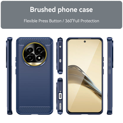 Deksel for Realme 13 Pro / 13 Pro+, Techsuit, Karbon, Blå