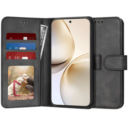 Deksel for Realme 14 Pro+, Techsuit, Diary Book, Svart