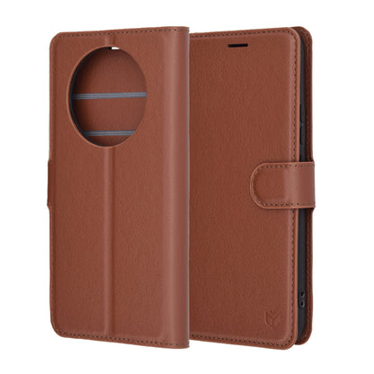 Deksel for Realme 14 Pro+, Techsuit, Leather Folio, Brun