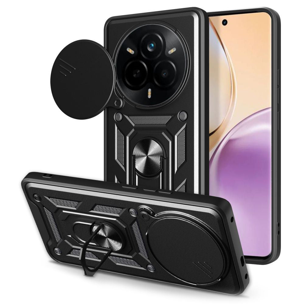 Deksel til Realme 14 Pro, Techsuit, CamShield, Svart