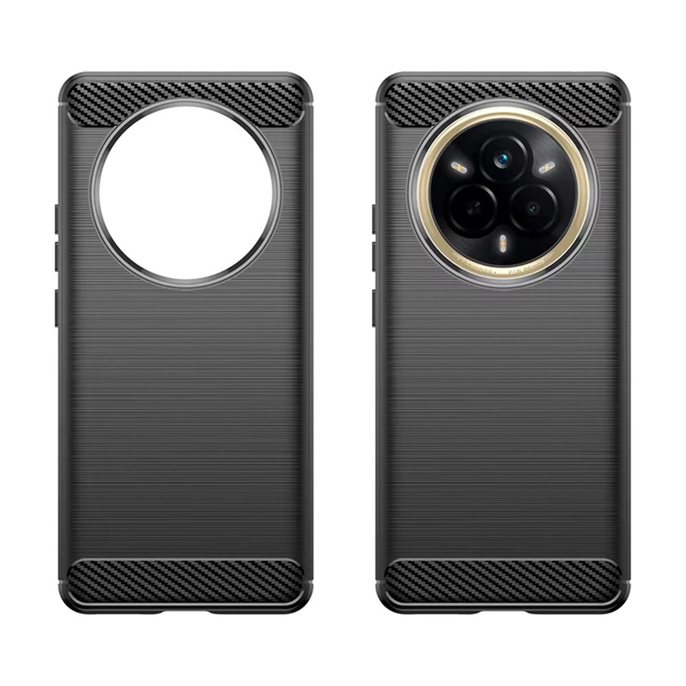 Deksel til Realme 14 Pro, Techsuit, Karbon, Svart