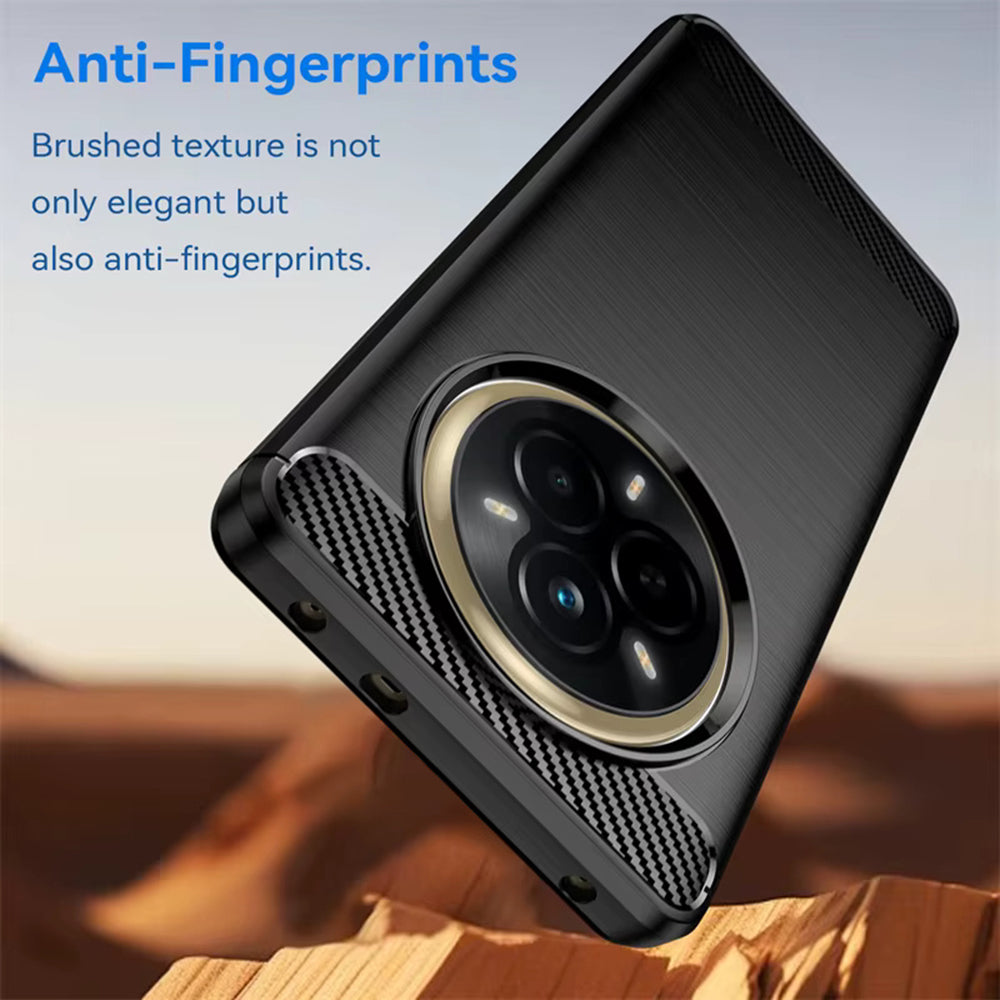 Deksel til Realme 14 Pro, Techsuit, Karbon, Svart