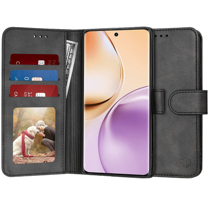 Deksel for Realme 14 Pro, Techsuit, Diary Book, Svart