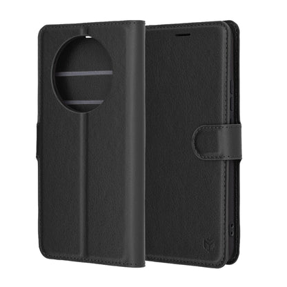 Deksel for Realme 14 Pro, Techsuit, Leather Folio, Svart