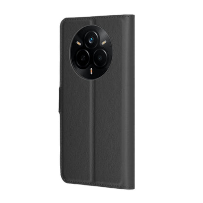 Deksel for Realme 14 Pro, Techsuit, Leather Folio, Svart