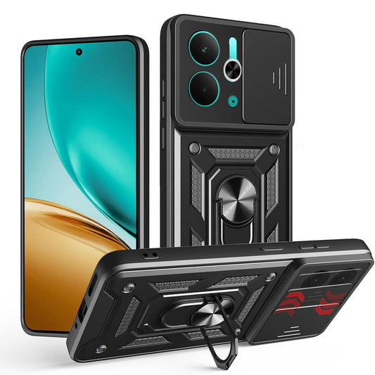 Deksel for Realme 14T / 14, Techsuit, CamShield, Svart