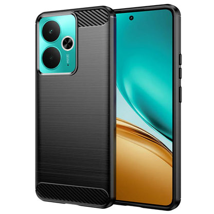 Deksel for Realme 14T / 14, Techsuit, Karbon, Svart
