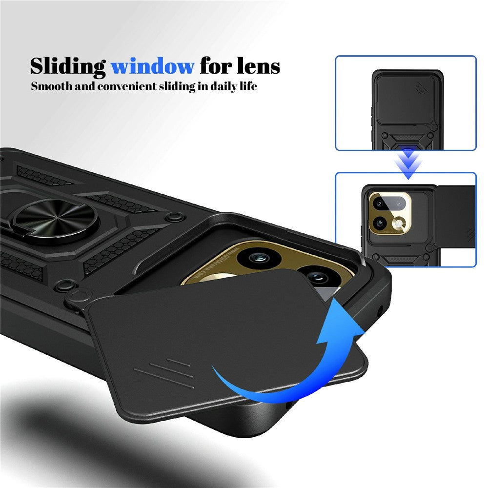 Deksel for Realme 16 Pro+, Techsuit, CamShield, Svart