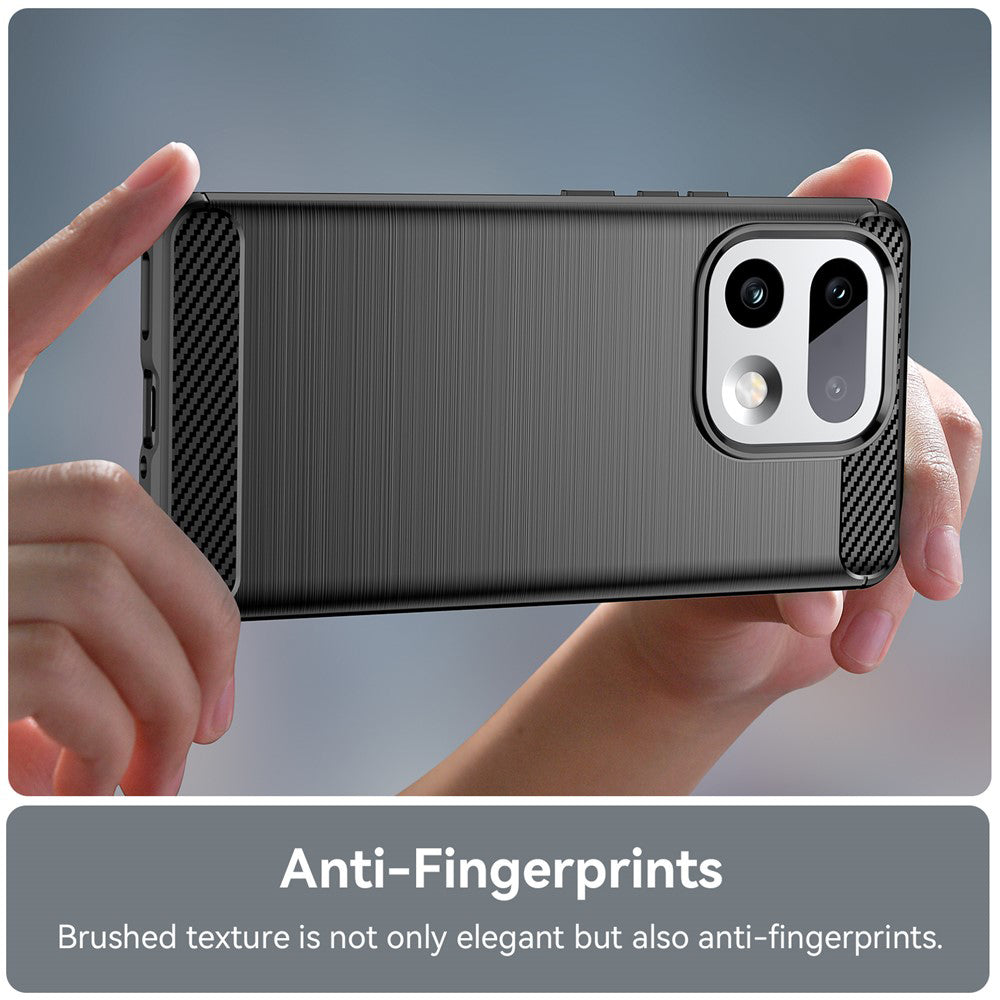 Deksel for Realme 16 Pro+, Techsuit, Karbon, Svart