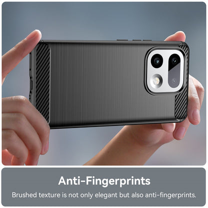 Deksel for Realme 16 Pro+, Techsuit, Karbon, Svart