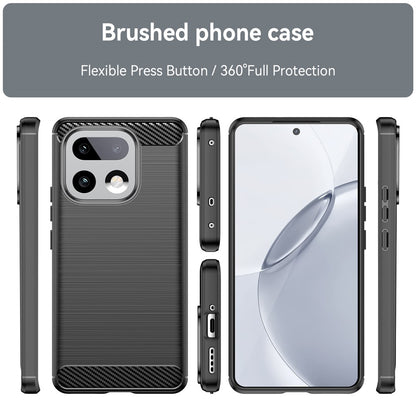 Deksel for Realme 16 Pro+, Techsuit, Karbon, Svart