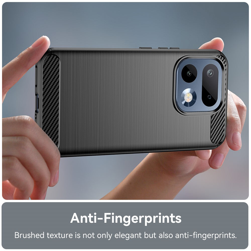 Deksel for Realme 16 Pro, Techsuit, Karbon, Svart