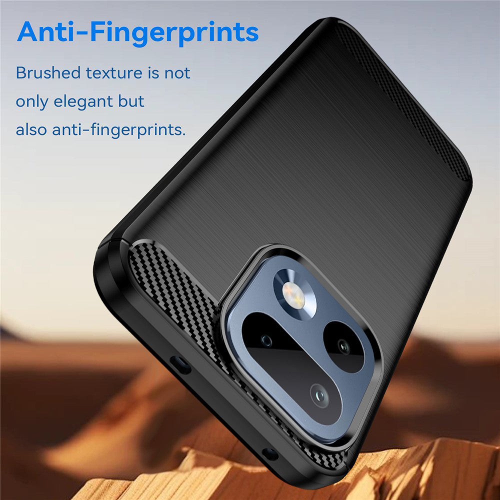 Deksel for Realme 16 Pro, Techsuit, Karbon, Svart