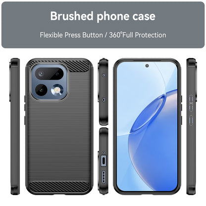 Deksel for Realme 16 Pro, Techsuit, Karbon, Svart