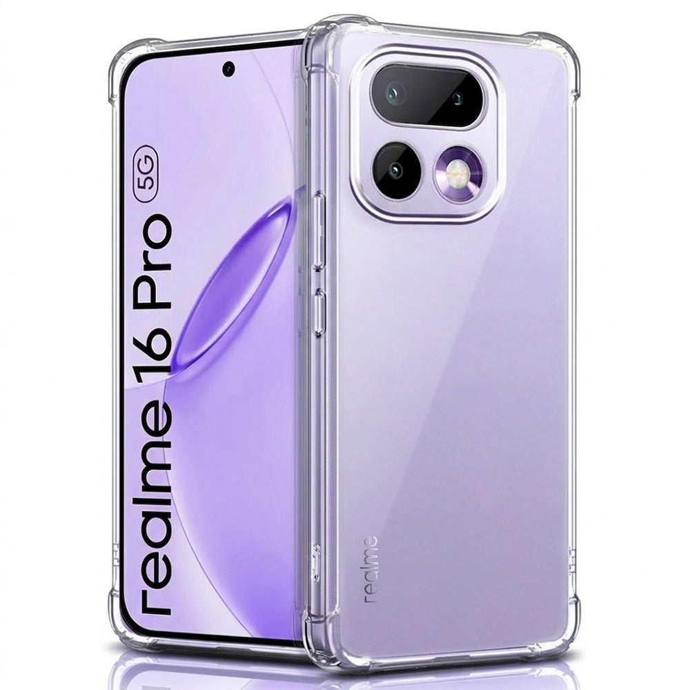 Deksel for Realme 16 Pro, Techsuit, Shockproof Clear, Gjennomsiktig