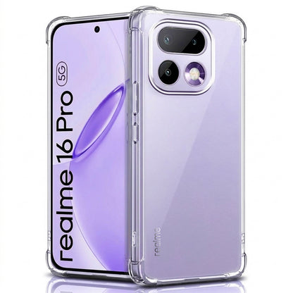 Deksel for Realme 16 Pro, Techsuit, Shockproof Clear, Gjennomsiktig