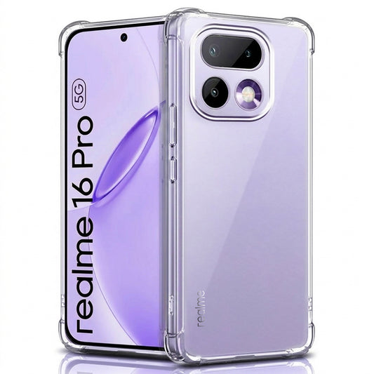 Deksel for Realme 16 Pro, Techsuit, Shockproof Clear, Gjennomsiktig