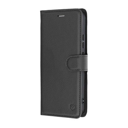 Deksel for Realme 16, Techsuit, Leather Folio, Svart