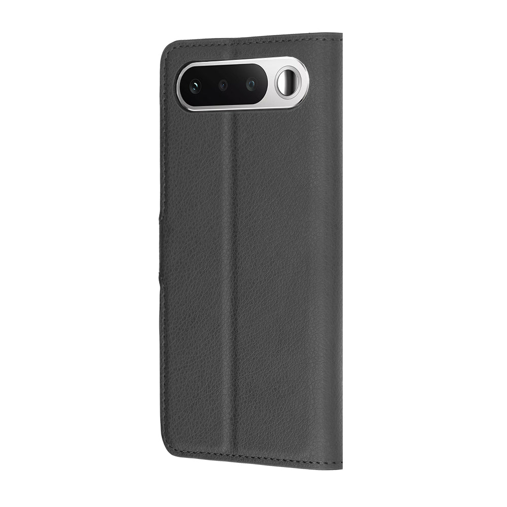 Deksel for Realme 16, Techsuit, Leather Folio, Svart