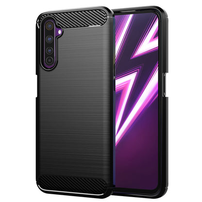 Deksel for Realme 6 Pro, Techsuit, Karbon, Svart