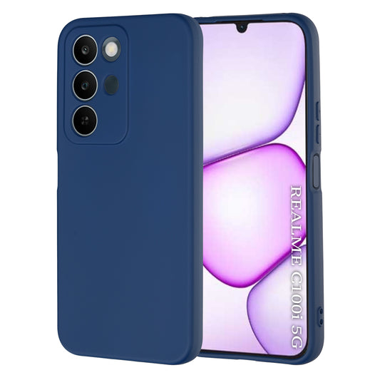 Deksel til Realme C100 5G, Techsuit, SoftFlex, Marineblå